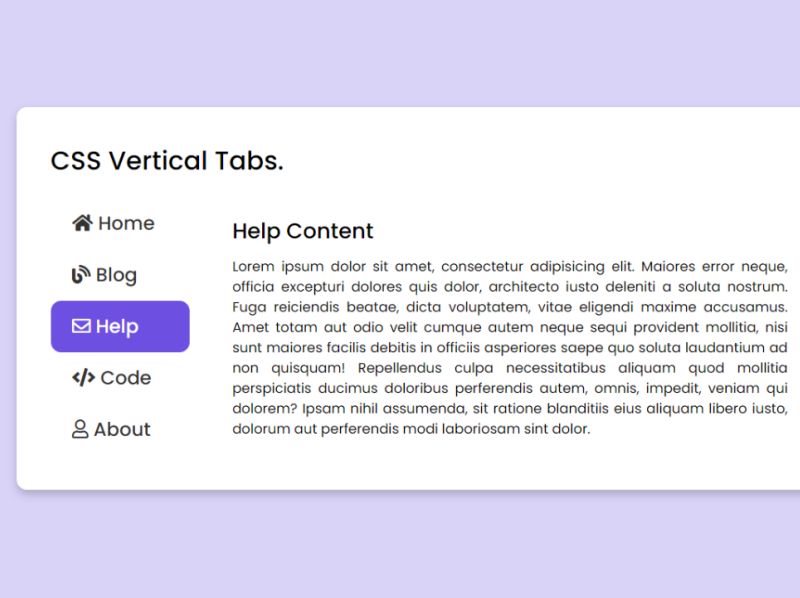 Tab Design | Vertical Tab Design by codinglabweb on Dribbble