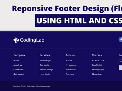 Responsive Footer Design | Free