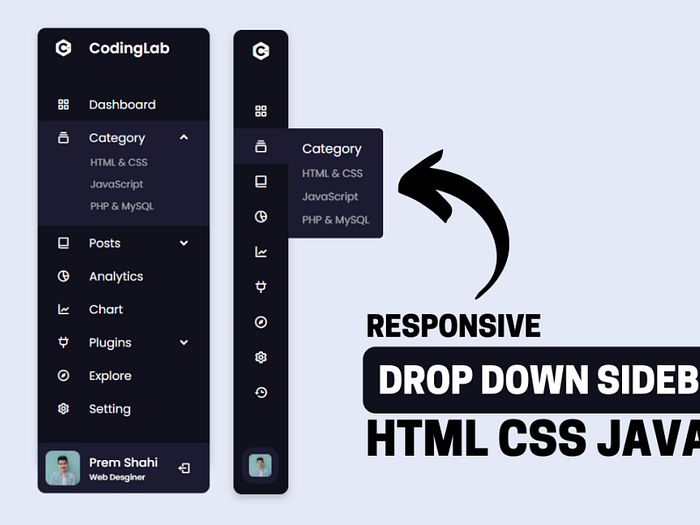 Sidebar Menu With Sub Menu designs, themes, templates and downloadable ...