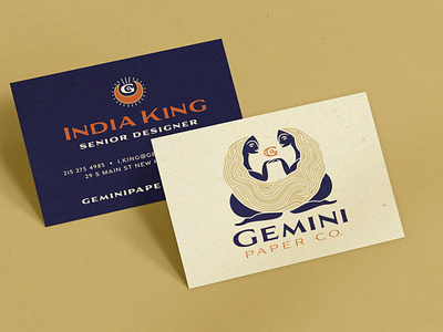 Gemini Paper Co Business Card