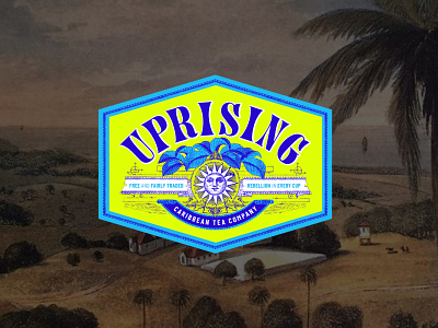 Uprising Caribbean Tea Company brand identity design graphid design illustration logo