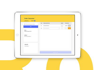 Robin Management System backend interface management system material design