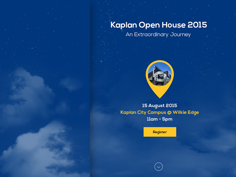 Kaplan Open House by Yang for Intriq Digital on Dribbble