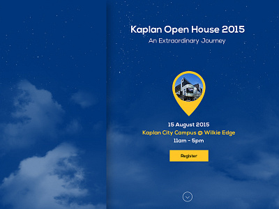 Kaplan Open House interface microsite website