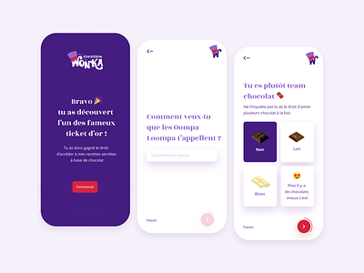 Onboarding of a Chocolate Recipe App app design onboarding onboarding screen onboarding ui ui ux uxwriting