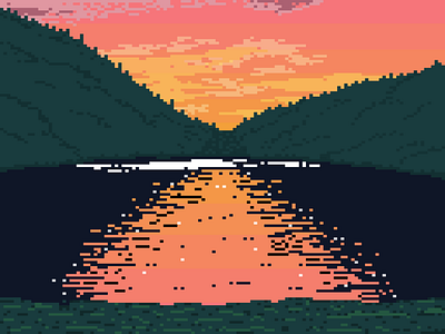 Ranu Kumbolo (pixel art)