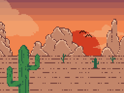 Cactus (pixel art) 8bit design illustration nature pixel pixelart