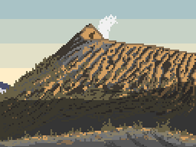 Plawangan Sembalun (pixel art) 8bit design illustration landscape nature pixel pixelart