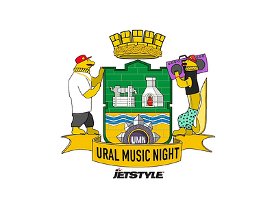 Animation for Ural Music Night app animation emblem hip hop hip hop music yekaterinburg