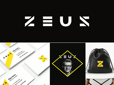 Zeus Logo branding financial logo logotype rhombus typography zeus