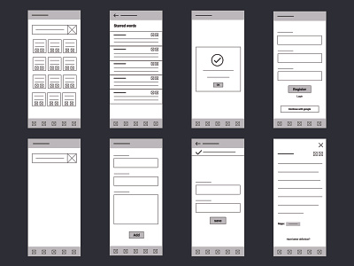 Low fidelity app design app design low fidelity ux wireframe