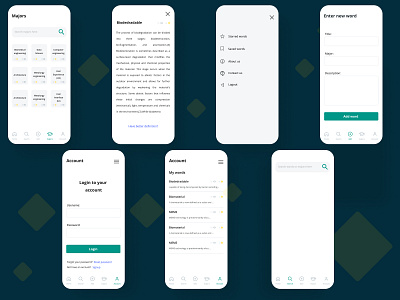 Dictionary app UI/UX design