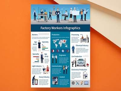 Factory Worker Infographic