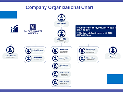 Company Organizational Chart Infographic Design