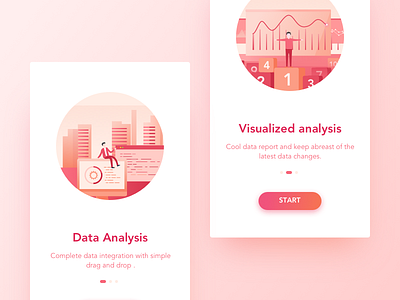 Hello dribbble guide page illustration onboarding ui