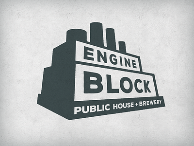 Engine Block beer brewery brewpub industrial public house stamp