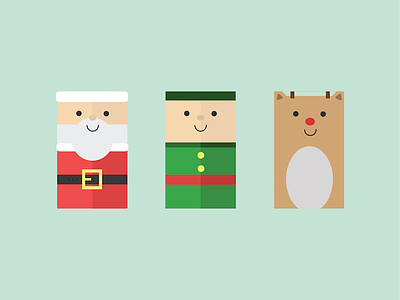 Christmas Tags christmas elf graphic design holidays rudolf santa tags visual design