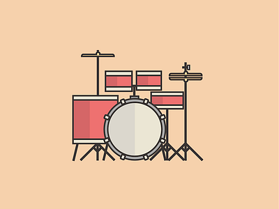 Drum Set Illustration