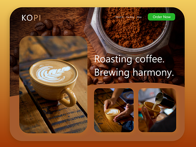 Daily UI #3 - A Landing Page for a Coffee Product adobe xd design ui web
