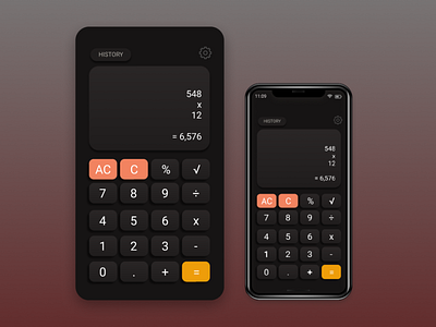 Daily UI #4 Calculator app design mobile app ui