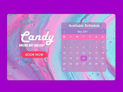 Daily UI #38 "Calendar" app design minimal ui