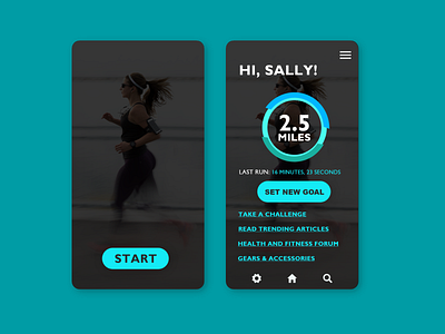 Daily UI #41 "Workout Tracker" adobe xd app design minimal mobile ui