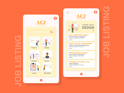 Daily UI #50 "Job Listing" app asset branding design minimal mobile app ui