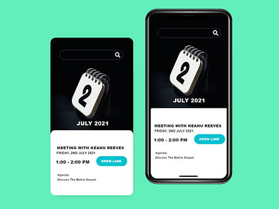 Daily UI#71 "Schedule"