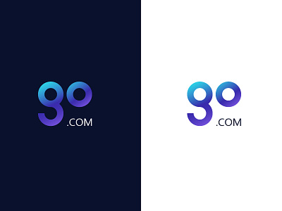GO website logo design illustration logo typography web