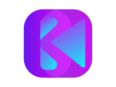 K PLAYER app branding design icon illustration logo typography