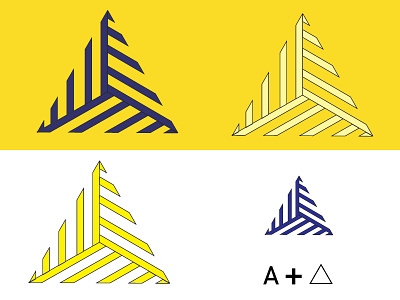 A tringle logo icon art branding clean design graphic design icon illustration illustrator logo typography