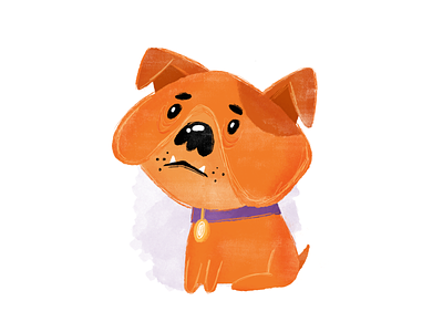 Puppy animals character character desgn children children illustration dog illustration kids procreate puppy texture
