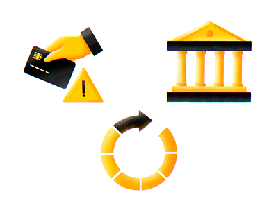 Finances bank card finance icons illustration simple texture