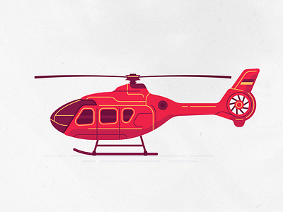 Rescue helicopter copter flat helicopter illustration red rescue texture vector