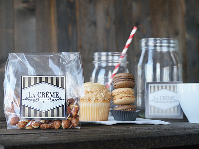 LaCreme Sweet Shop Branding bakery brand identity branding graphic design lacreme sweet shop