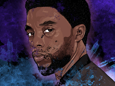 Chadwick Boseman blackpanther chadwick boseman disney ipadpro marvel marvelcomics mcu procreate