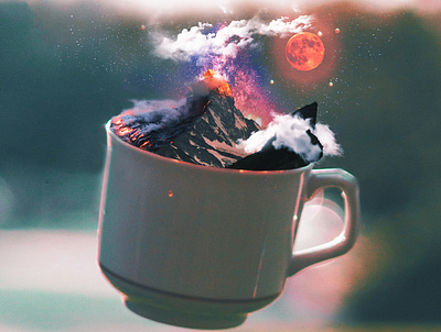 CUP Story coffee cup cups design illustration imagination manipulation manipulations psd psd design story storytelling