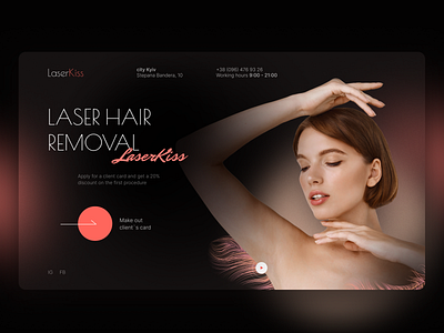 Laser Hair Removal Concept branding ui ux web design