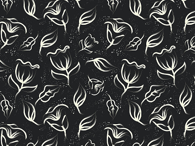 black and white floral pattern fabric floral floral art lineart pattern textile