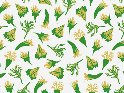 minimal green floral fabric floral floral art pattern textile