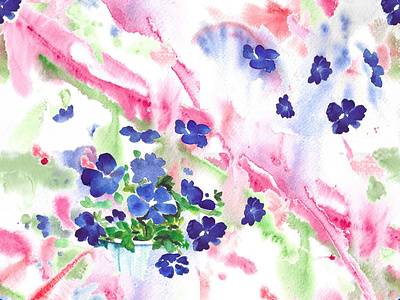 Watercolour flower