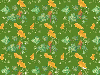 Autumn textile  print