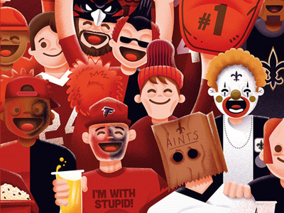 Atlanta Magazine - Falcons' fans vs Saints' fans