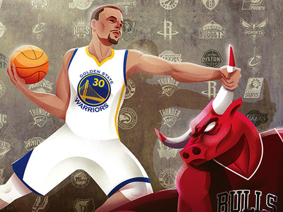 The Mercury News - Curry and the Bulls