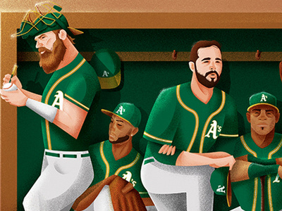 A's, what if... as baseball bench team