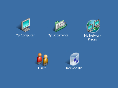 Retro Design - Unused Windows XP Look & Feel desktop icon iconfactory os system whistler windows xp