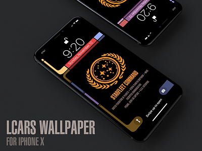 Star Trek LCARS Wallpaper for iPhone X