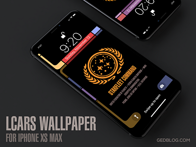 Star Trek TNG LCARS Wallpaper for iPhone Xs Max gedblog ios iphone lcars star trek wallpaper