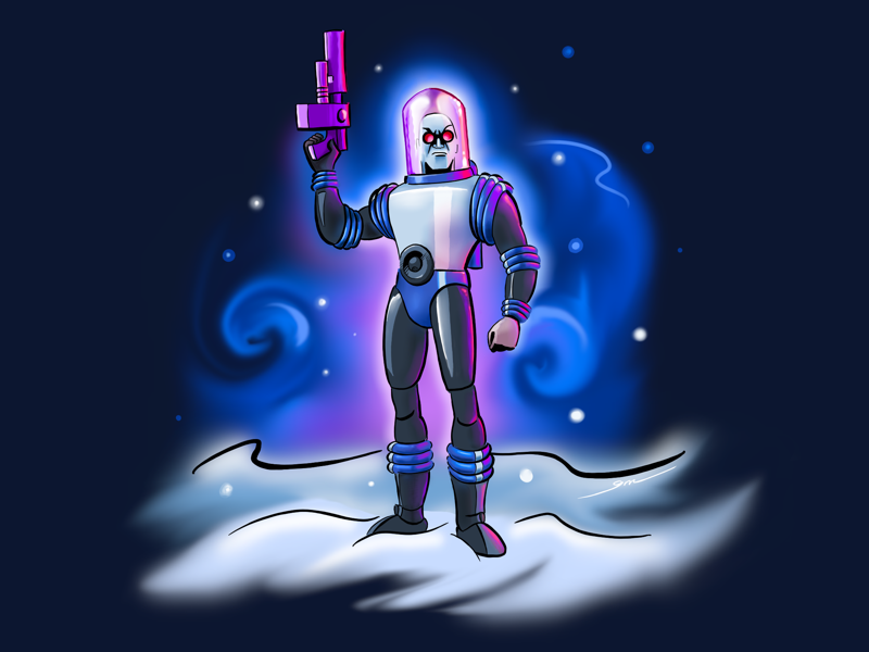 Mr. Freeze linea iconfactory ipad illustration batman comics linea sketch