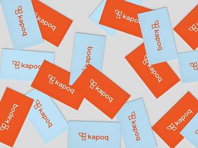 Kapoq Branding: Business cards adobe brand development brand icon branding design graphic design logo logo design typography vector